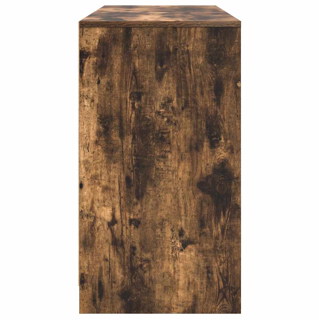 Elegant Smoked Oak Desk 120x42x76 cm - Durable Engineered Wood