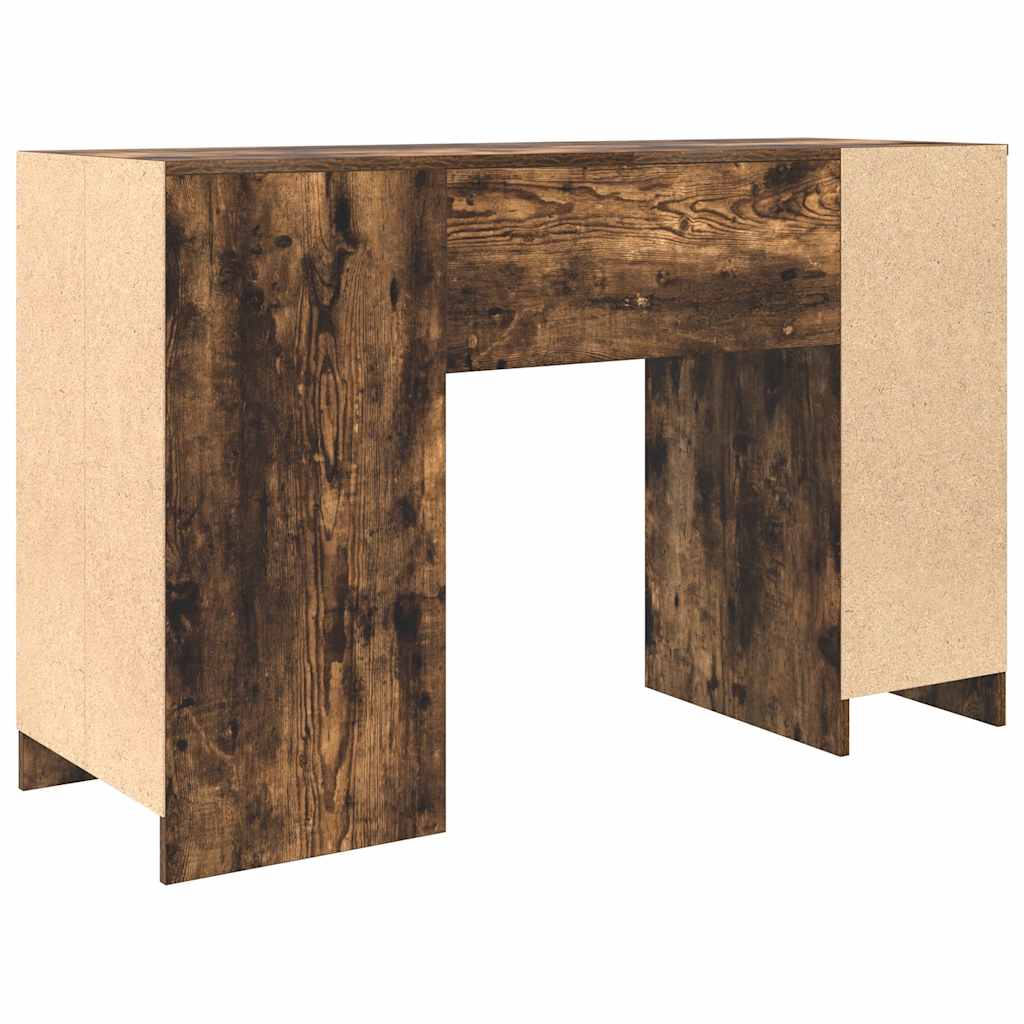 Elegant Smoked Oak Desk 120x42x76 cm - Durable Engineered Wood