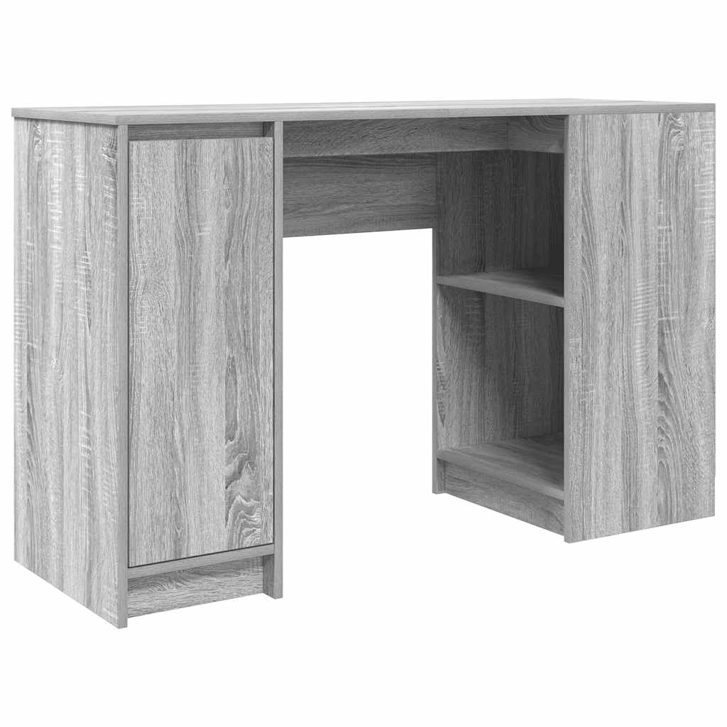 Grey Sonoma Engineered Wood Desk - 120x42x76 cm Modern Design