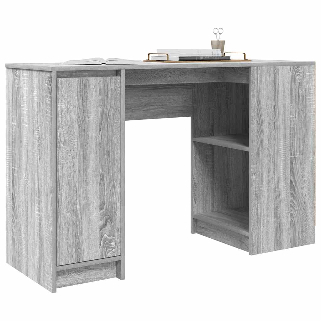 Grey Sonoma Engineered Wood Desk - 120x42x76 cm Modern Design