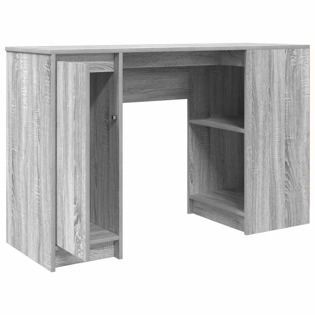 Grey Sonoma Engineered Wood Desk - 120x42x76 cm Modern Design