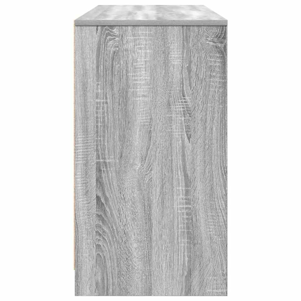 Grey Sonoma Engineered Wood Desk - 120x42x76 cm Modern Design