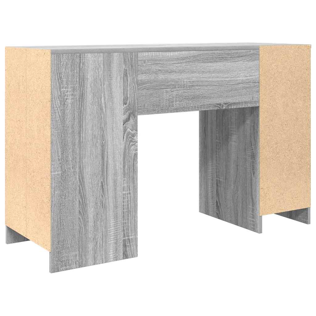 Grey Sonoma Engineered Wood Desk - 120x42x76 cm Modern Design