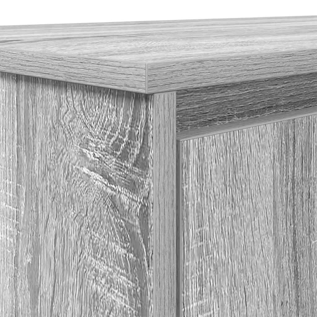 Grey Sonoma Engineered Wood Desk - 120x42x76 cm Modern Design