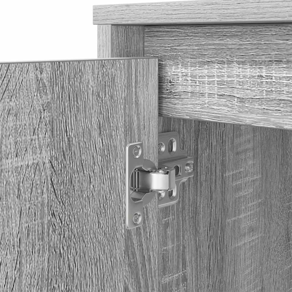 Grey Sonoma Engineered Wood Desk - 120x42x76 cm Modern Design