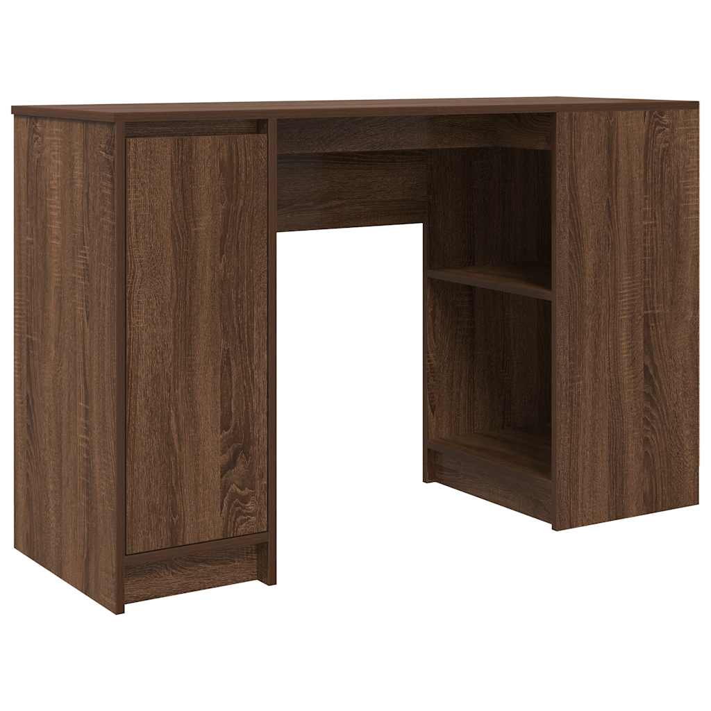 Stylish Brown Oak Desk - 120x42x76 cm Engineered Wood