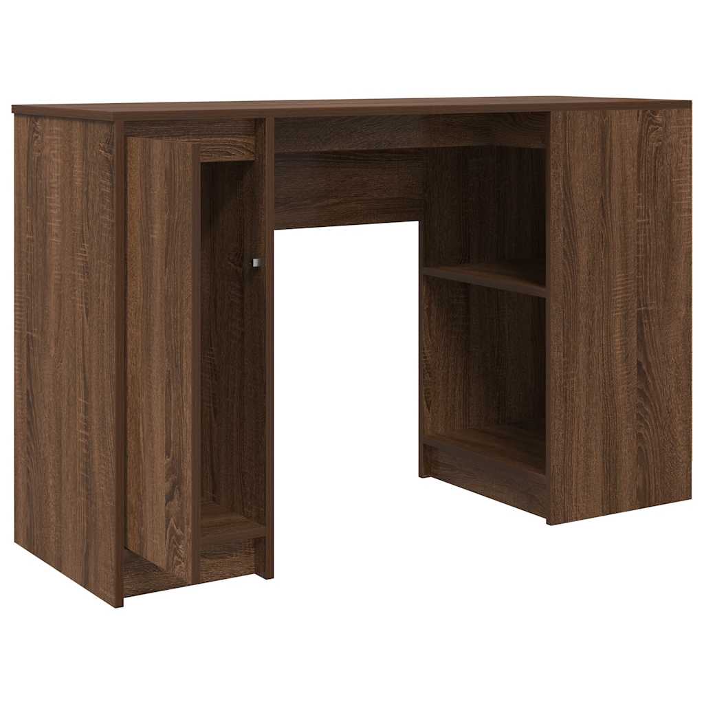 Stylish Brown Oak Desk - 120x42x76 cm Engineered Wood