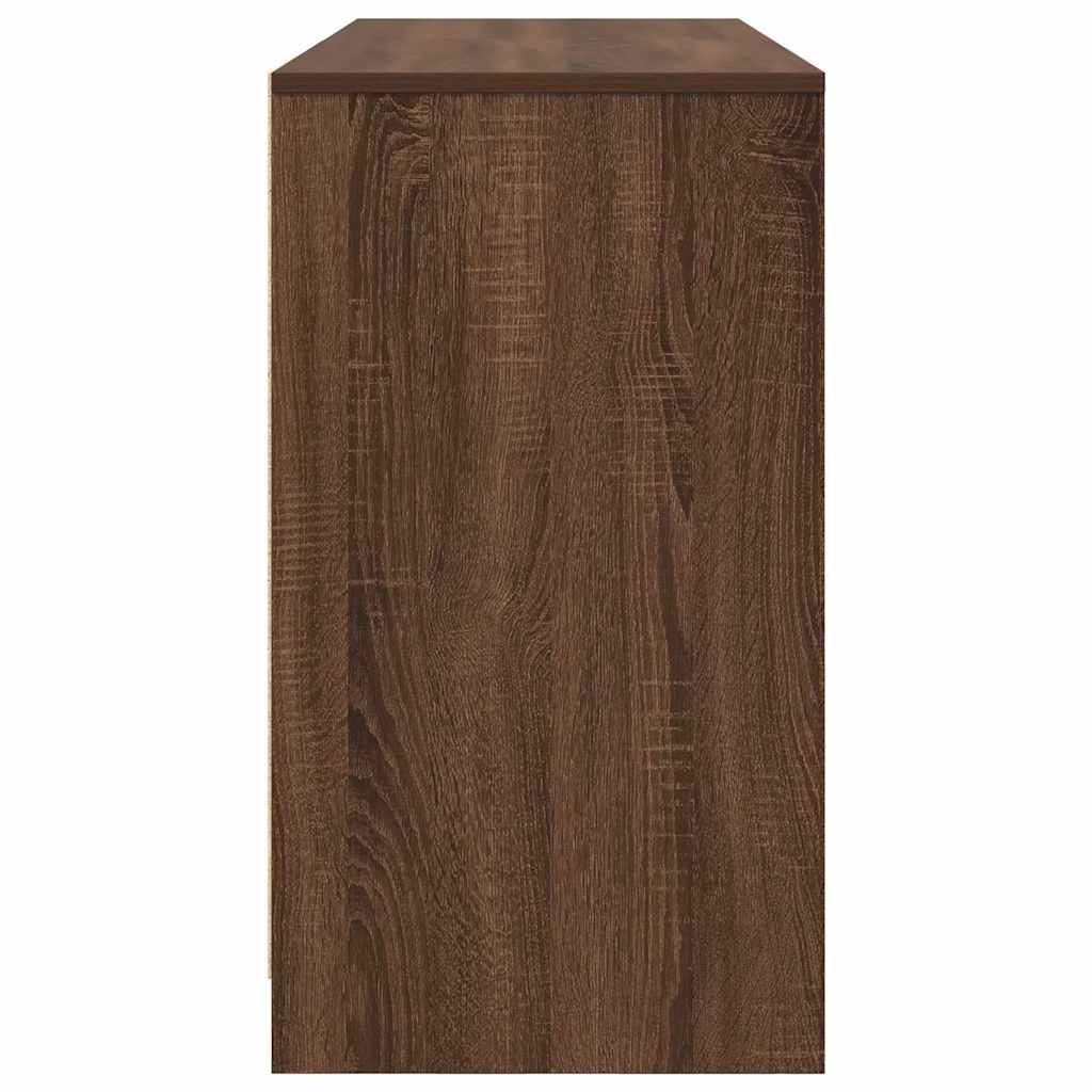 Stylish Brown Oak Desk - 120x42x76 cm Engineered Wood