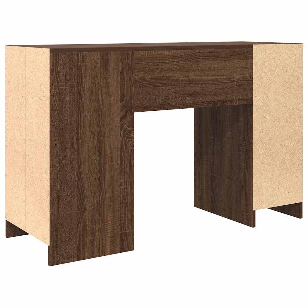 Stylish Brown Oak Desk - 120x42x76 cm Engineered Wood