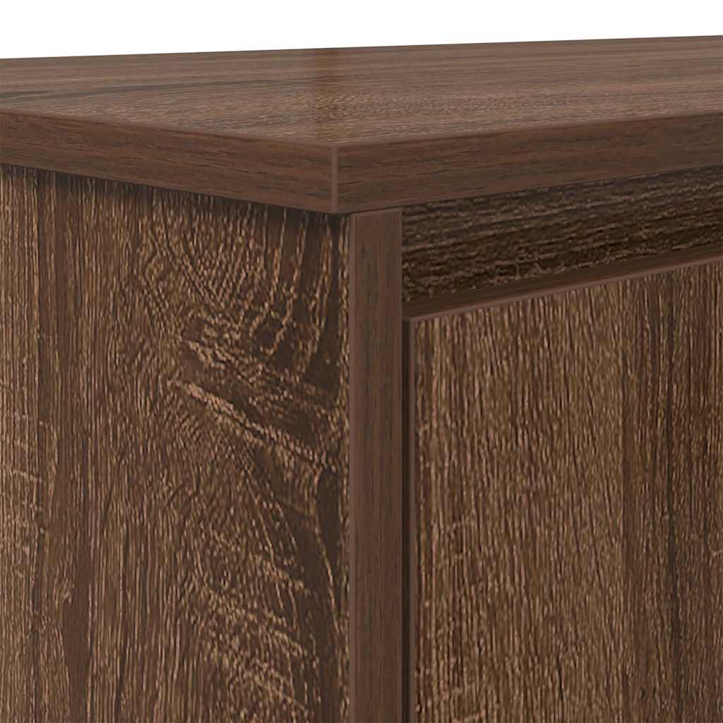 Stylish Brown Oak Desk - 120x42x76 cm Engineered Wood