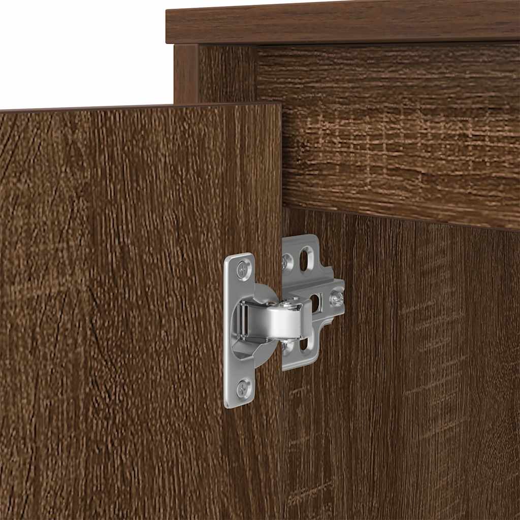 Stylish Brown Oak Desk - 120x42x76 cm Engineered Wood