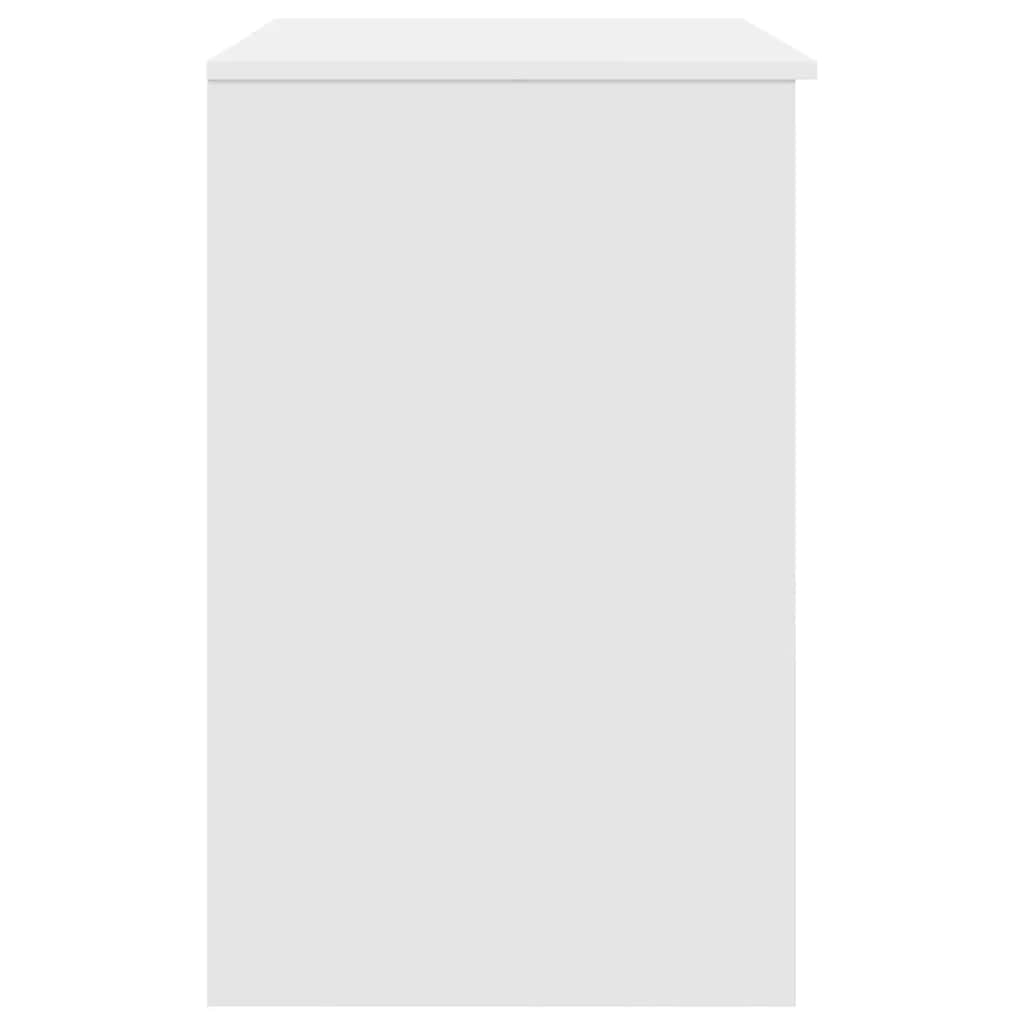 White Engineered Wood Desk 86x49x76 cm - Sleek & Durable Design