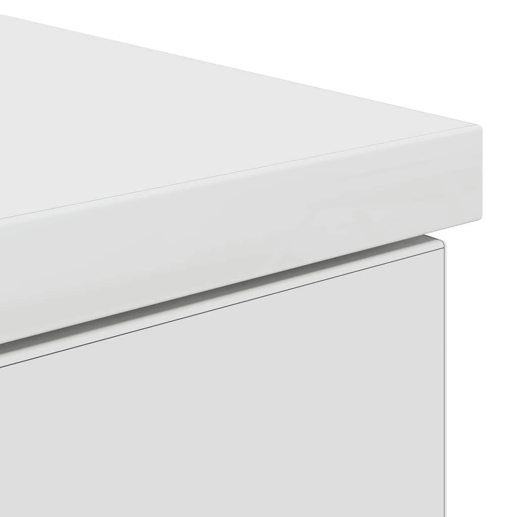 White Engineered Wood Desk 86x49x76 cm - Sleek & Durable Design
