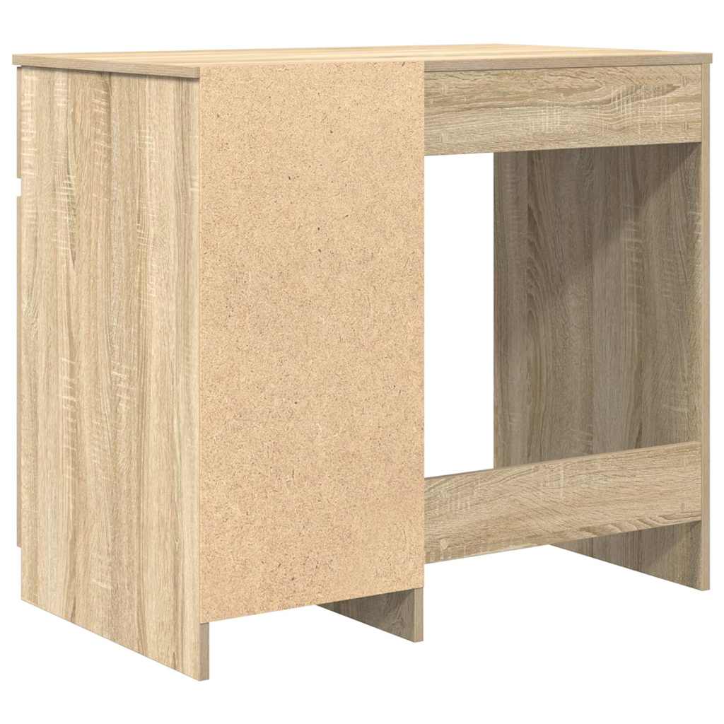 Compact Desk Sonoma Oak Engineered Wood 86x49x76 cm