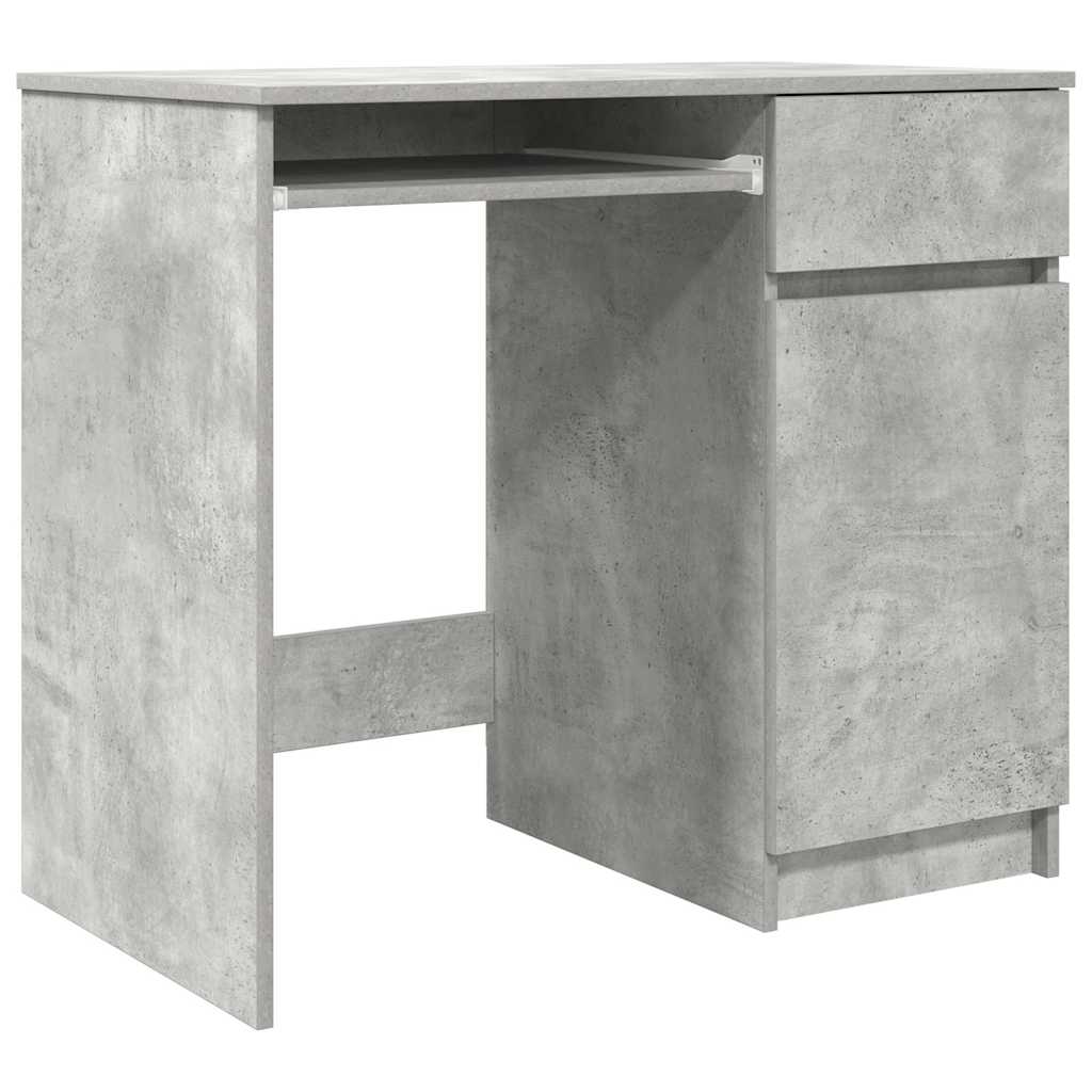 Concrete Grey Engineered Wood Desk - 86x49x76 cm