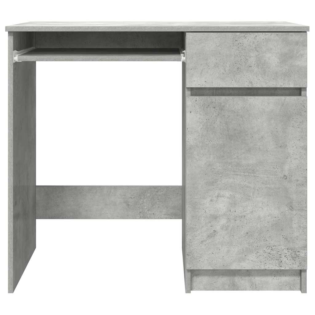 Concrete Grey Engineered Wood Desk - 86x49x76 cm
