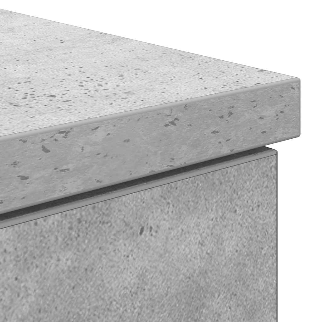 Concrete Grey Engineered Wood Desk - 86x49x76 cm