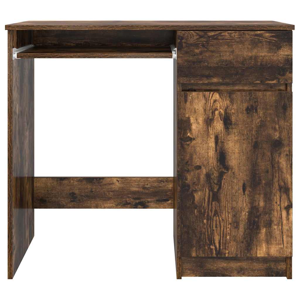 Smoked Oak Desk 86x49x76 cm - Stylish Engineered Wood Design