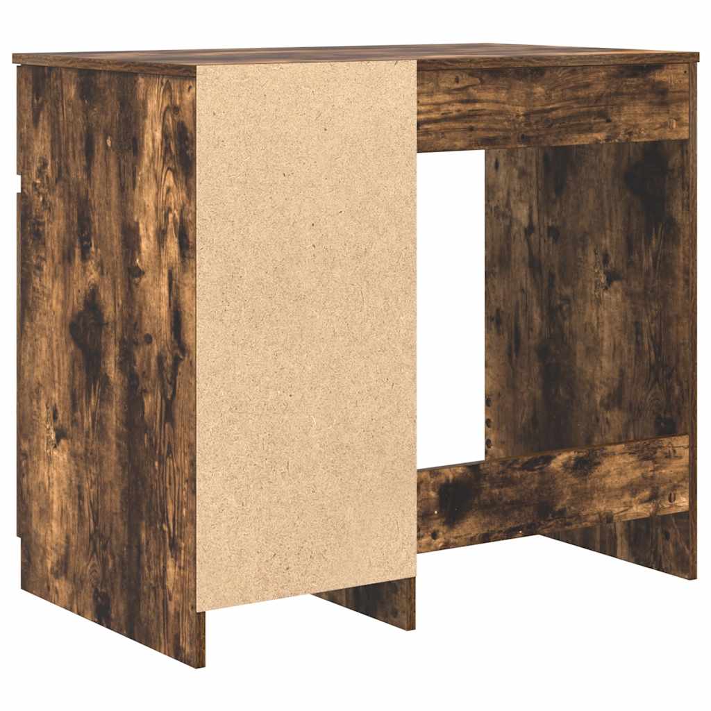 Smoked Oak Desk 86x49x76 cm - Stylish Engineered Wood Design