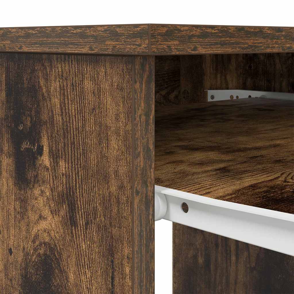 Smoked Oak Desk 86x49x76 cm - Stylish Engineered Wood Design