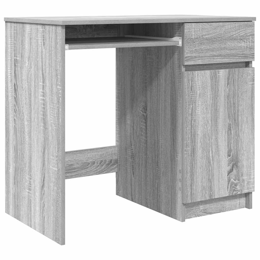 Grey Sonoma Desk - Engineered Wood, 86x49x76 cm
