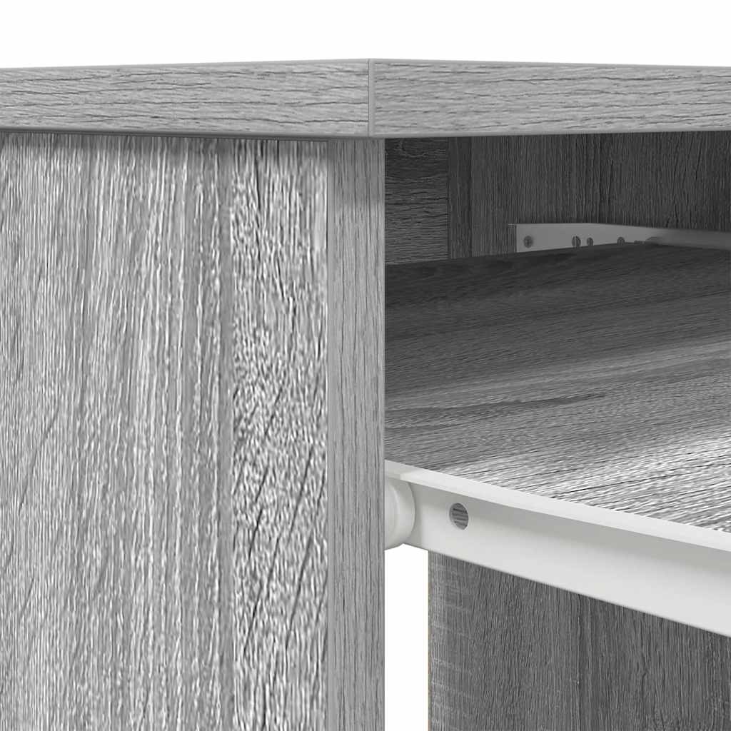 Grey Sonoma Desk - Engineered Wood, 86x49x76 cm