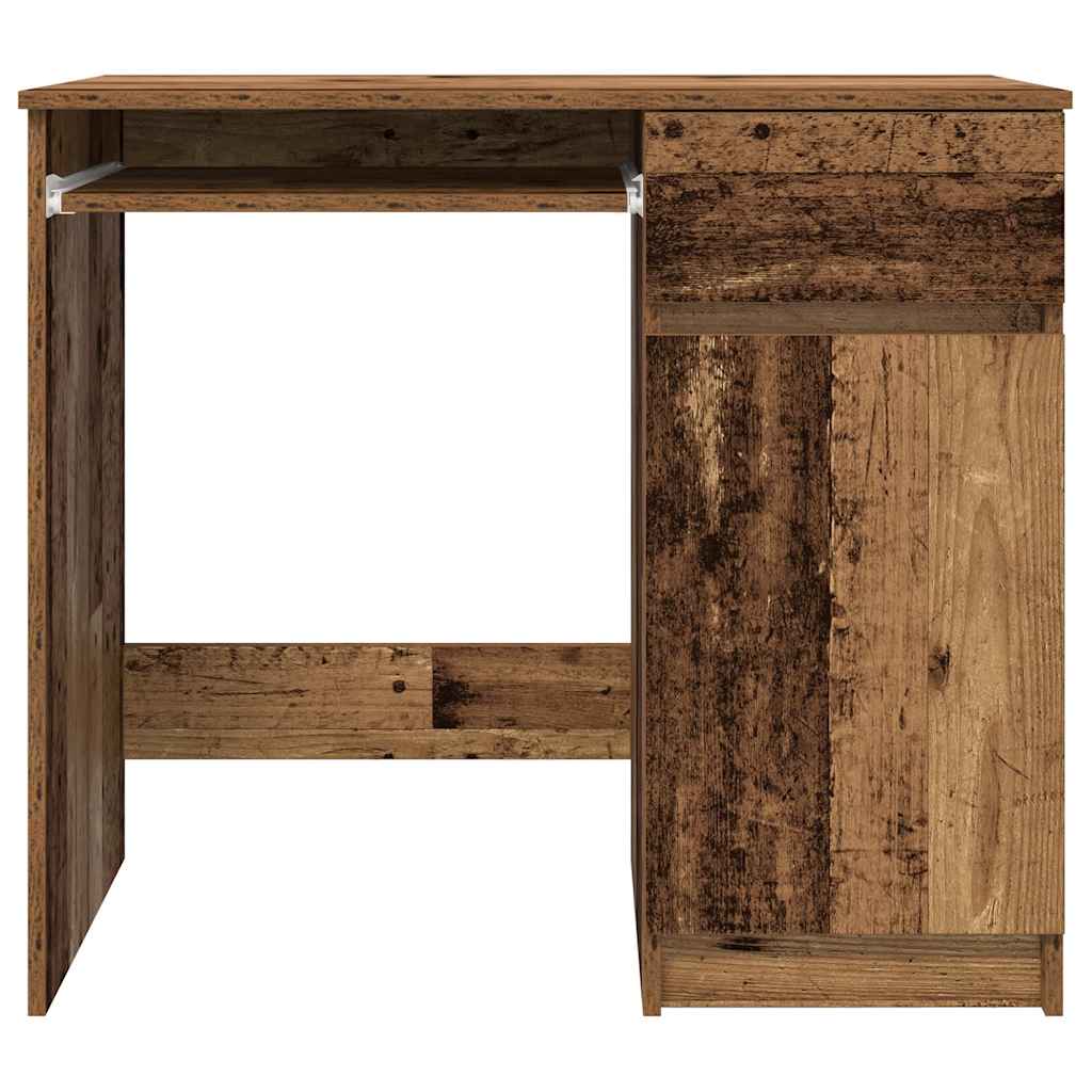 Vintage-Style Engineered Wood Desk, 86x49x76 cm, Classic Oak Finish