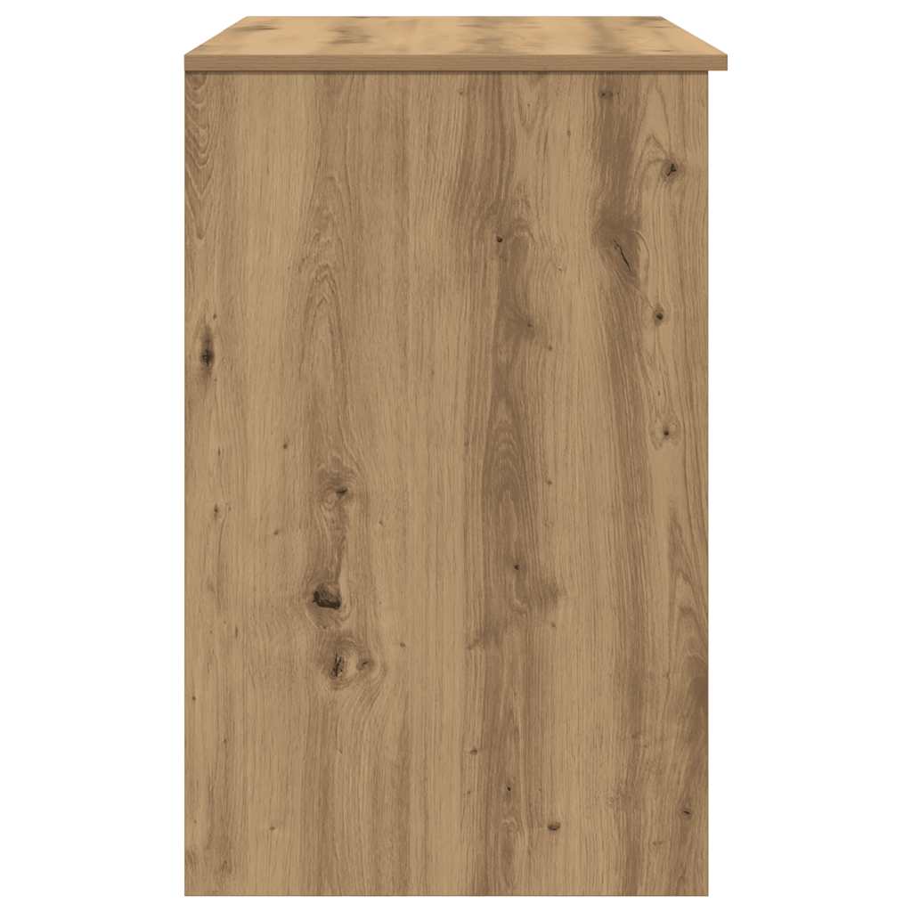 Oak Engineered Wood Desk - 86x49x76 cm | Desk Artisan Elegance