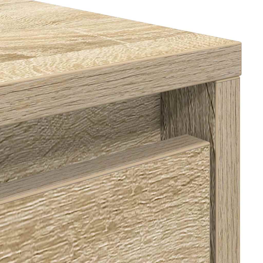 Coffee Table with Drawers Sonoma Oak 70.5x70x40 cm