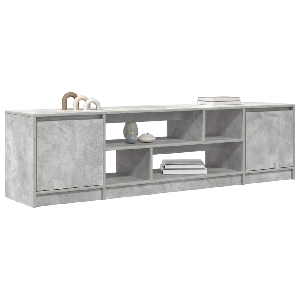 TV Cabinet Concrete Grey 188.5x41x50 cm Engineered Wood