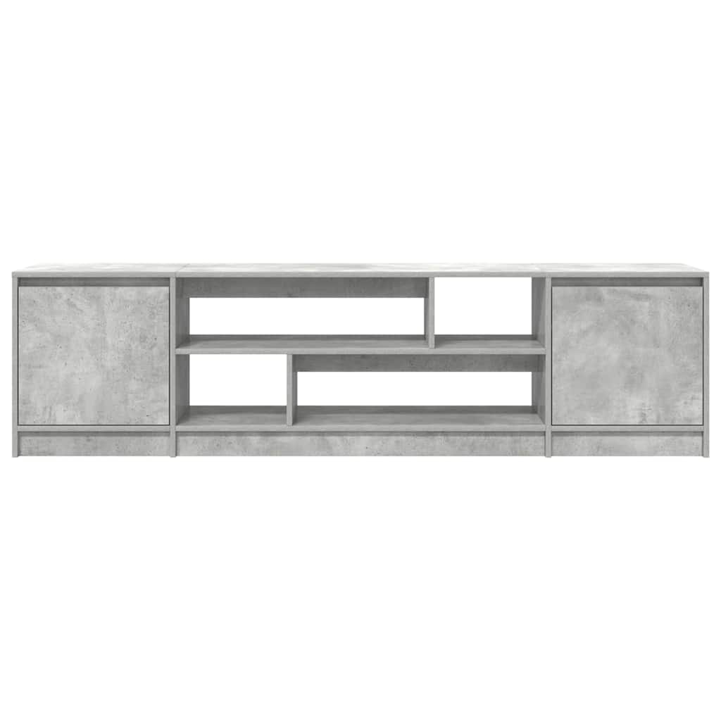 TV Cabinet Concrete Grey 188.5x41x50 cm Engineered Wood
