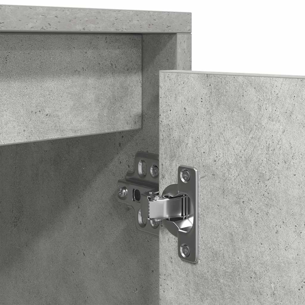 TV Cabinet Concrete Grey 188.5x41x50 cm Engineered Wood