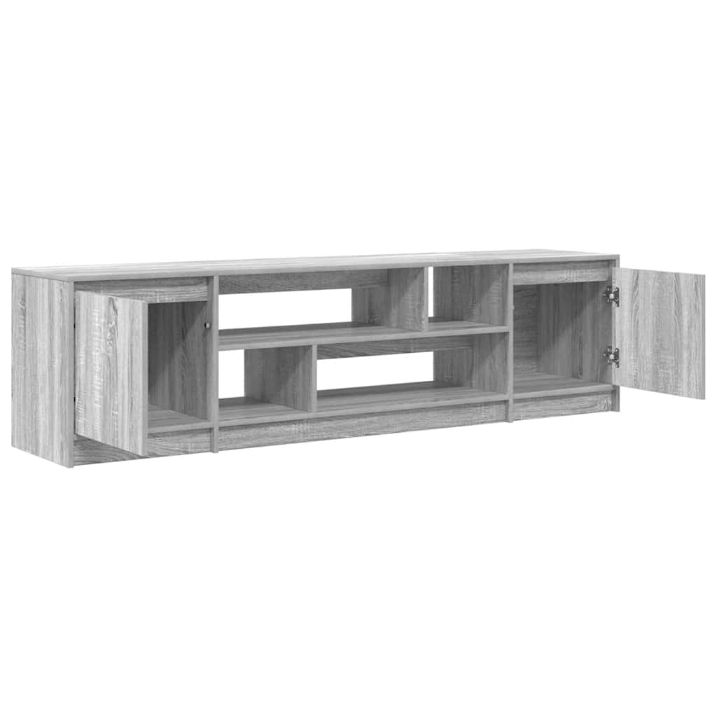TV Cabinet Grey Sonoma 188.5x41x50 cm Engineered Wood