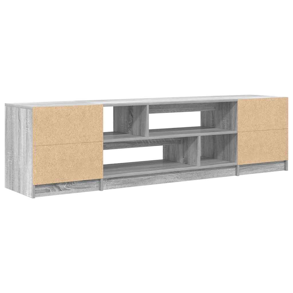 TV Cabinet Grey Sonoma 188.5x41x50 cm Engineered Wood