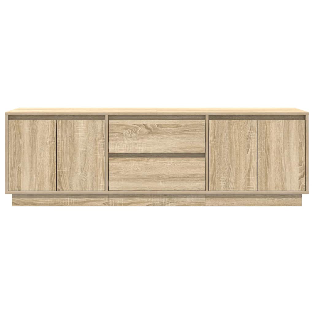 TV Cabinet with LED Lights Sonoma Oak 160.5x41x50 cm