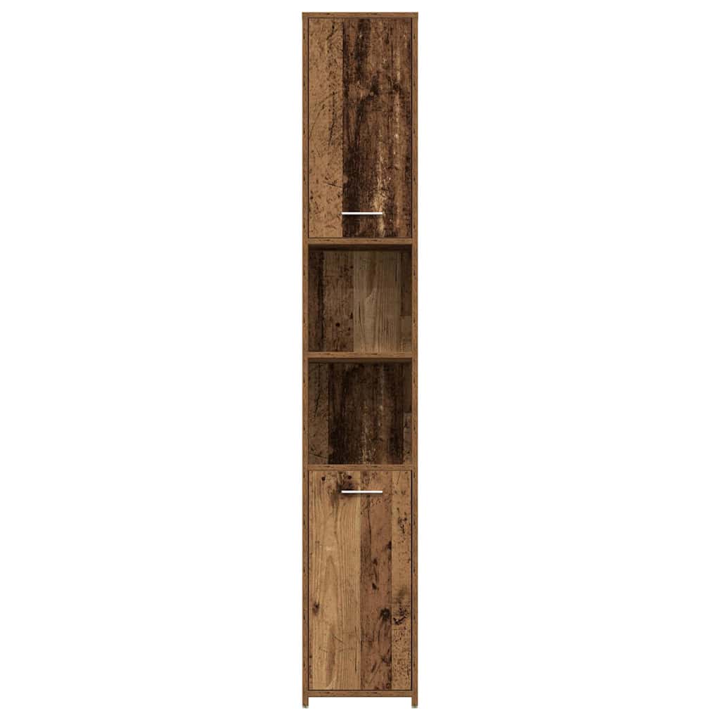 Rustic Bathroom Cabinet - 30x30x183.5 cm - Engineered Old Wood