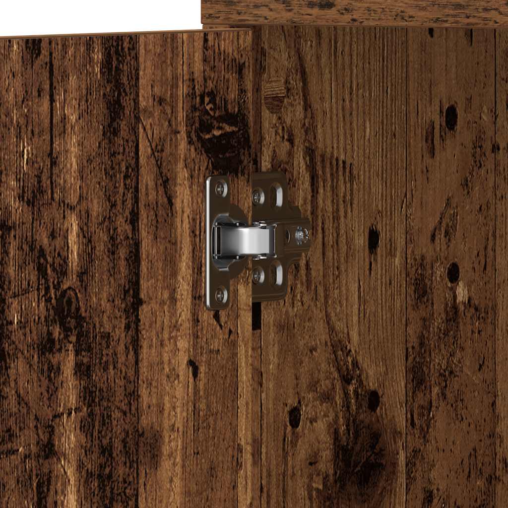 Rustic Bathroom Cabinet - 30x30x183.5 cm - Engineered Old Wood