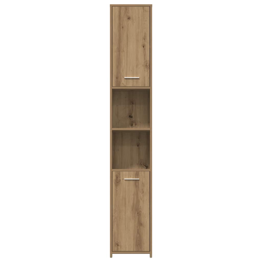 Artisan Oak Bathroom Cabinet 30x30x183.5 cm - Engineered Wood