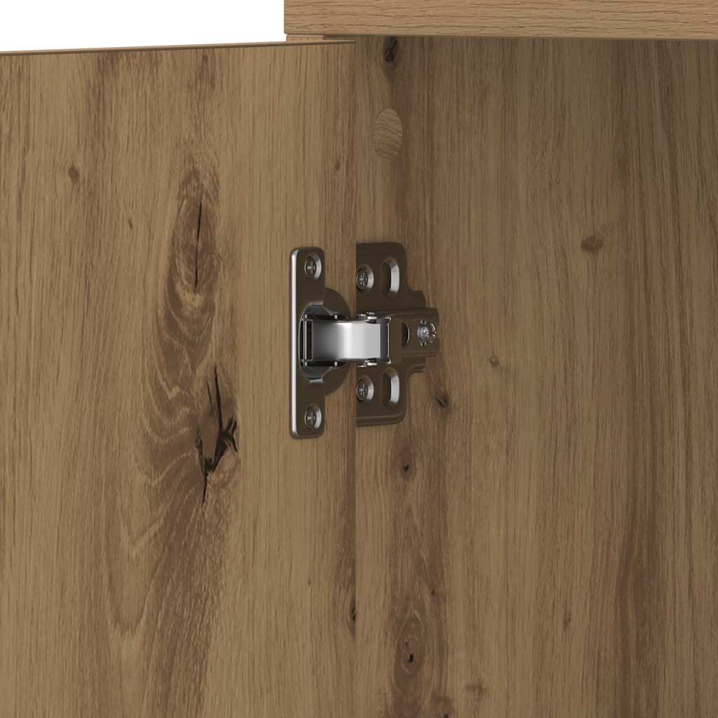 Artisan Oak Bathroom Cabinet 30x30x183.5 cm - Engineered Wood