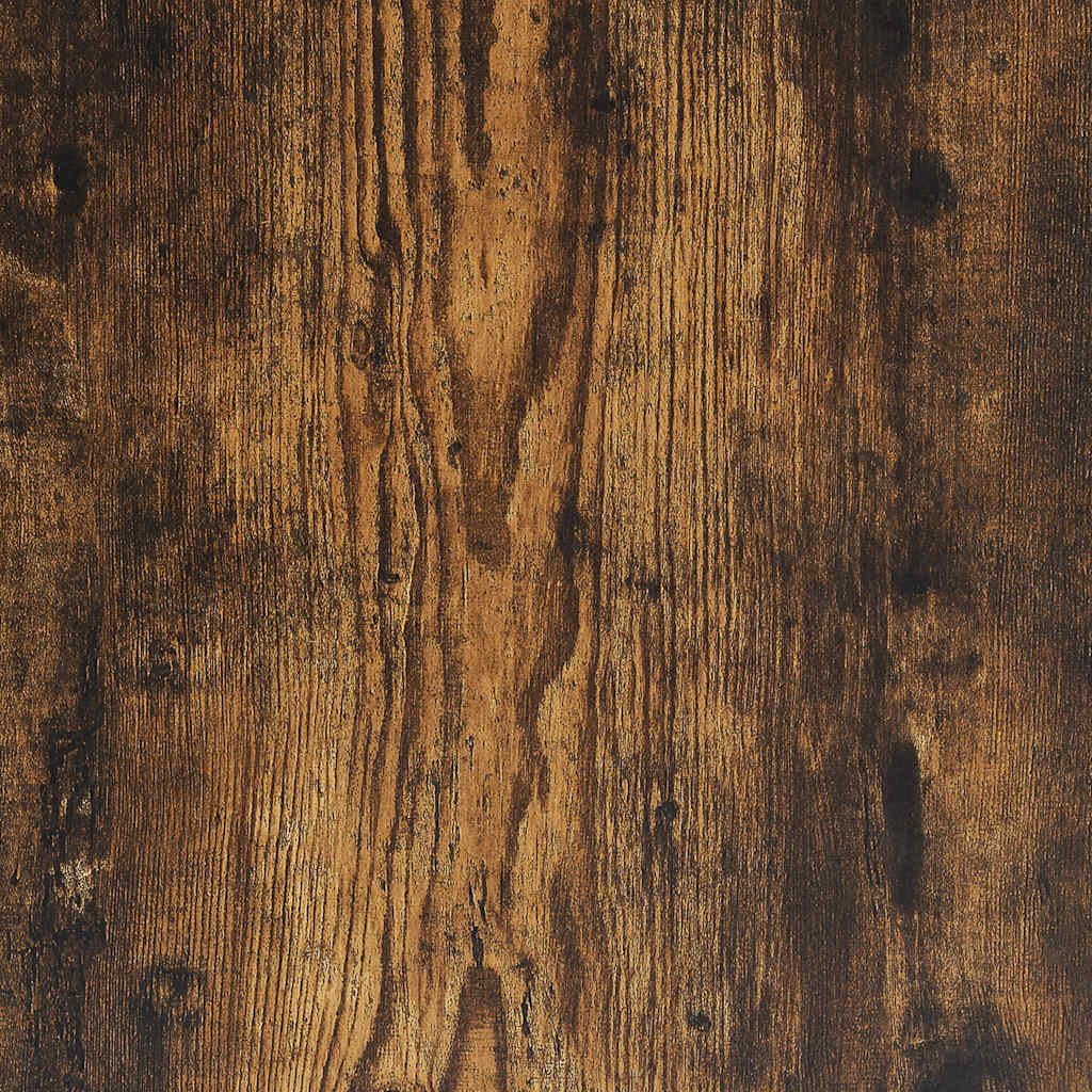 Bed Frame No Mattress Smoked Oak 100x200 cm Engineered Wood