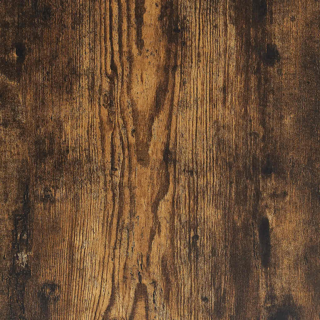 Bed Frame No Mattress Smoked Oak 90x200 cm Engineered Wood