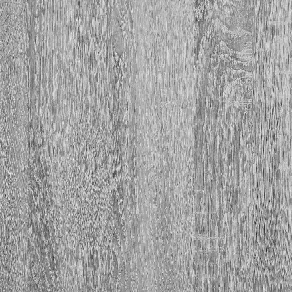 Bed Frame No Mattress Grey Sonoma 140x190 cm Engineered Wood
