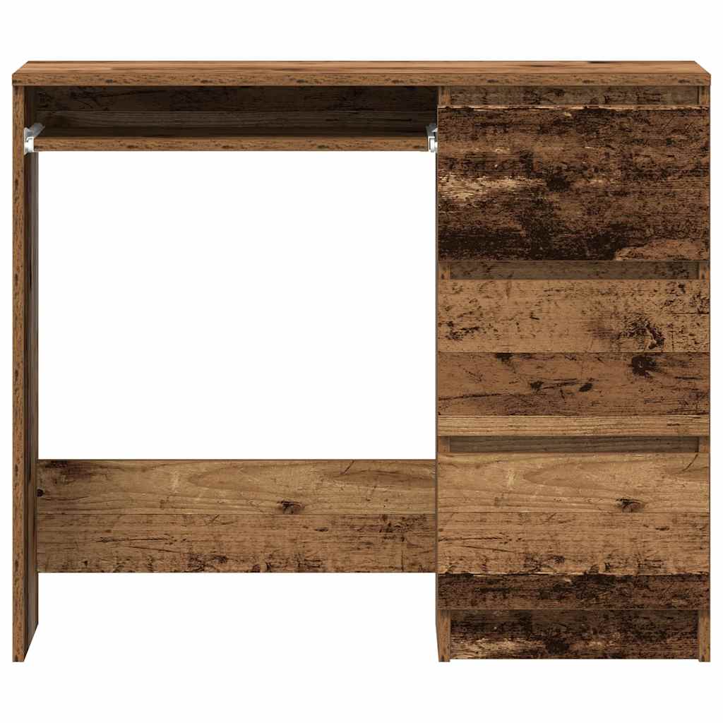 Vintage-Style Desk, Engineered Wood, 90x45x76 cm, Rustic Finish