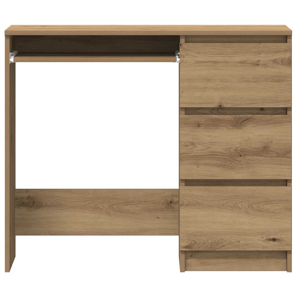 Elegant Desk Artisan Oak 90x45x76 cm - Engineered Wood