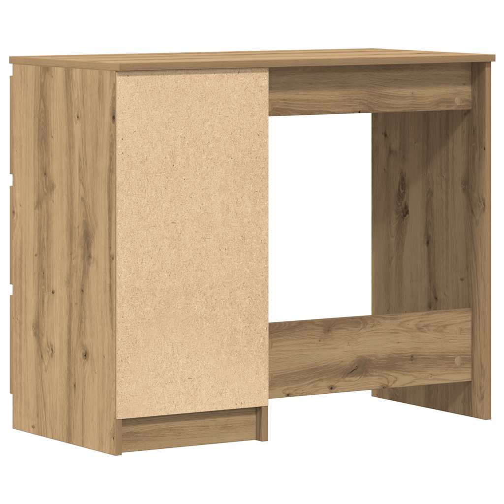 Elegant Desk Artisan Oak 90x45x76 cm - Engineered Wood