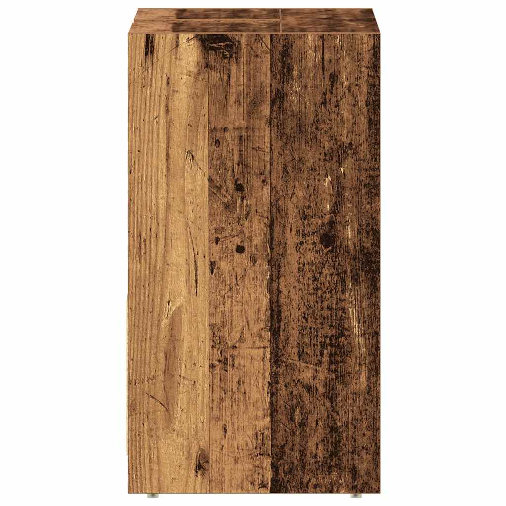 Rustic Bathroom Sink Cabinet 60cm | Old Engineered Wood Finish