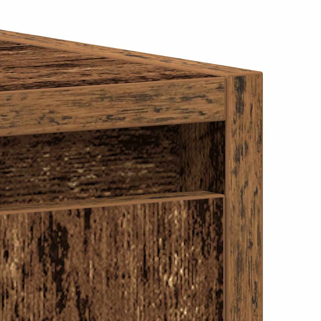 Rustic Bathroom Sink Cabinet 60cm | Old Engineered Wood Finish