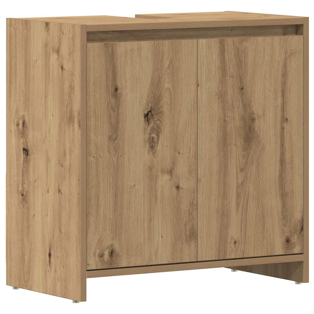 Artisan Oak Bathroom Sink Cabinet, 60x33x60 cm, Engineered Wood