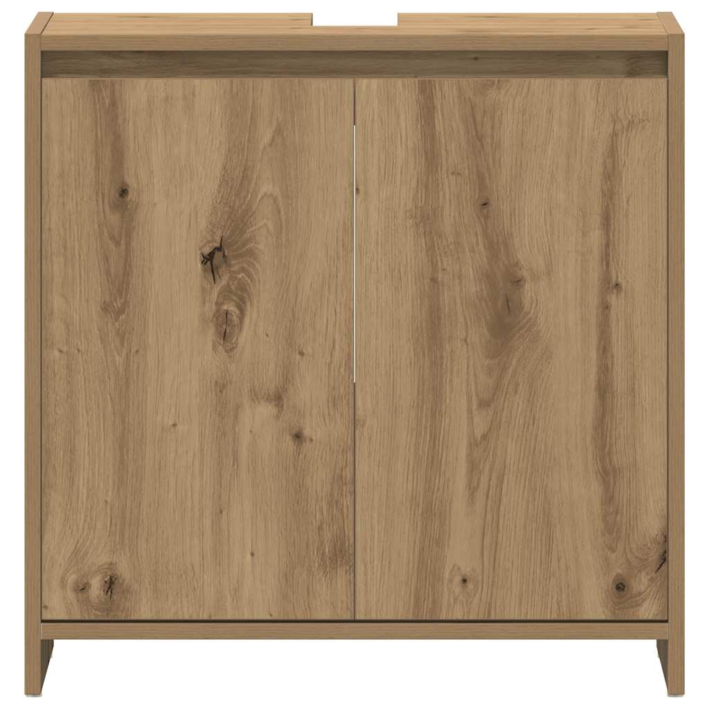 Artisan Oak Bathroom Sink Cabinet, 60x33x60 cm, Engineered Wood