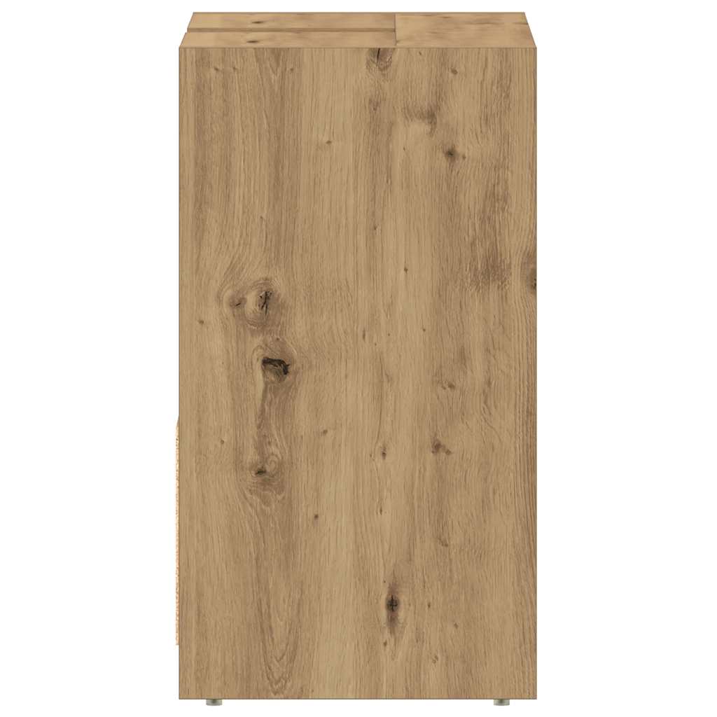 Artisan Oak Bathroom Sink Cabinet, 60x33x60 cm, Engineered Wood